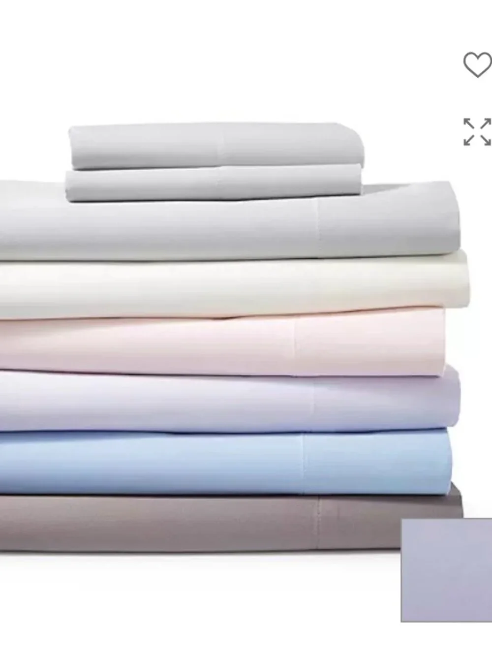 Set of 2 Sky standard pillow shams in orchid purple